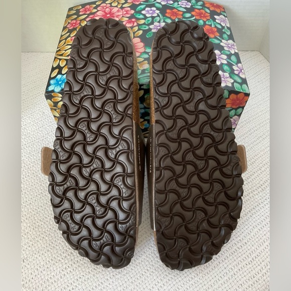 Birkenstock Bronze Sandals with Cork Footbed and Buckle Closure - Picture 6 of 7